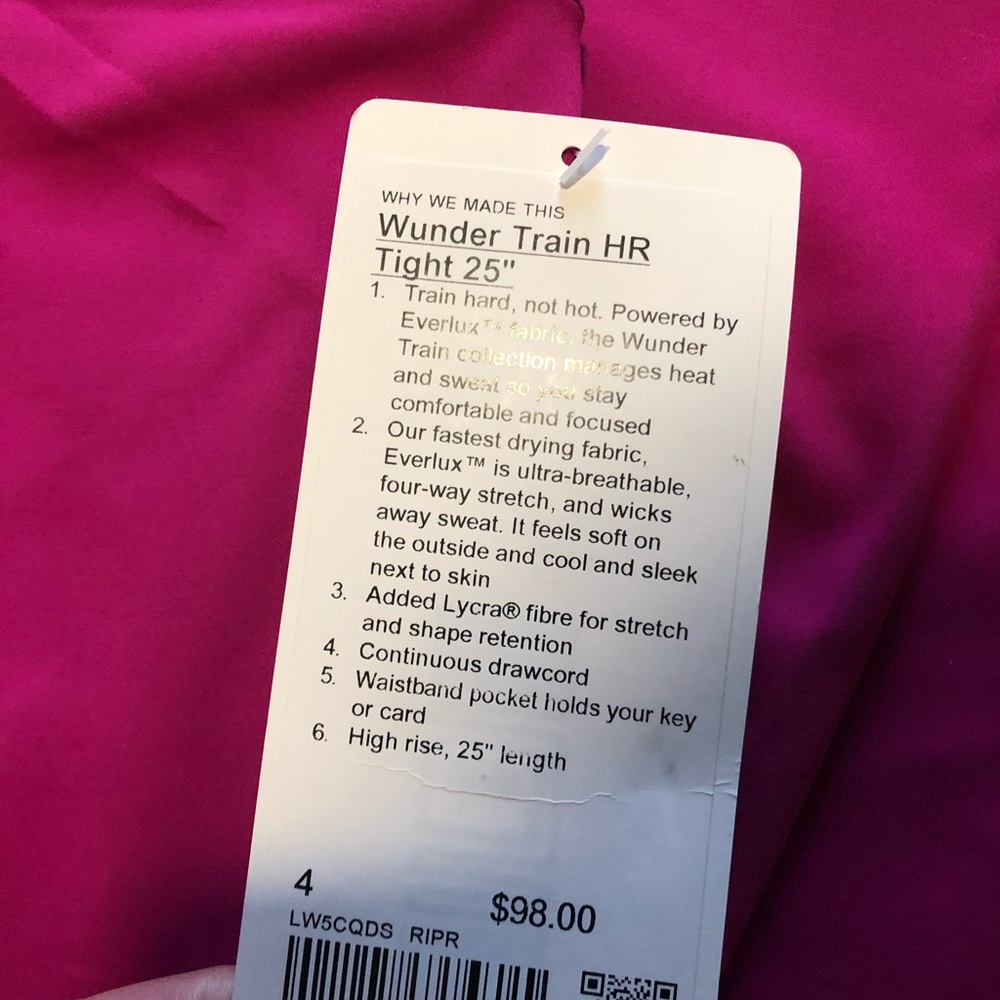 NWT Ripened Raspberry Wunder Train 25”